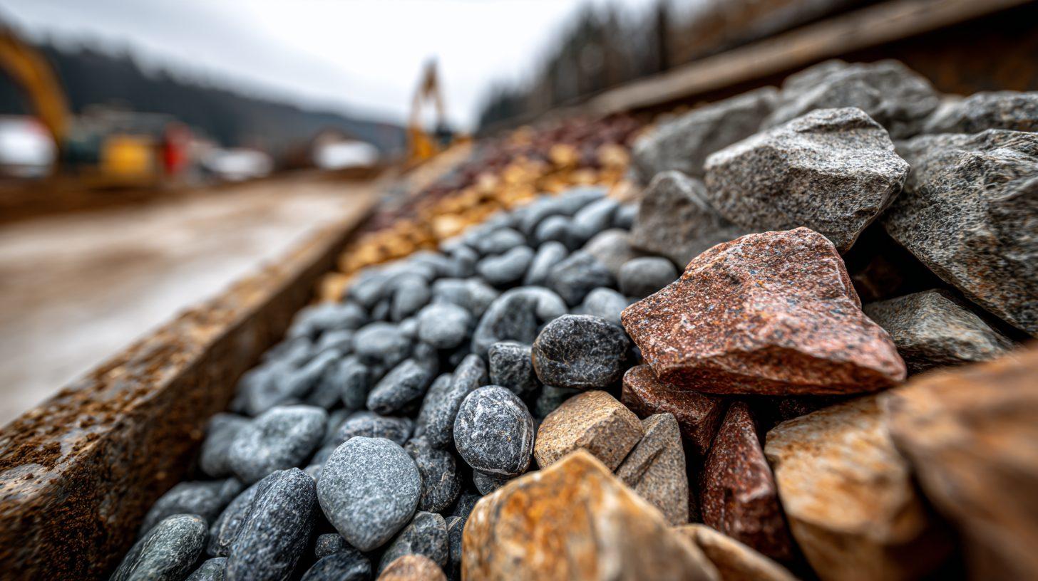 Различные фракции щебня для дренажных работ