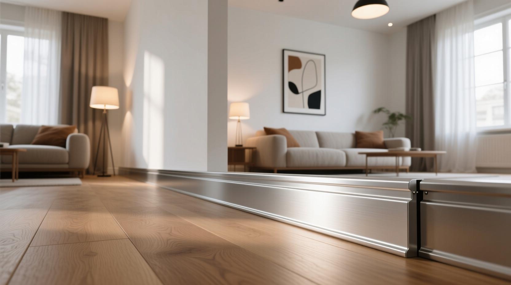 Алюминиевый плинтус в интерьере