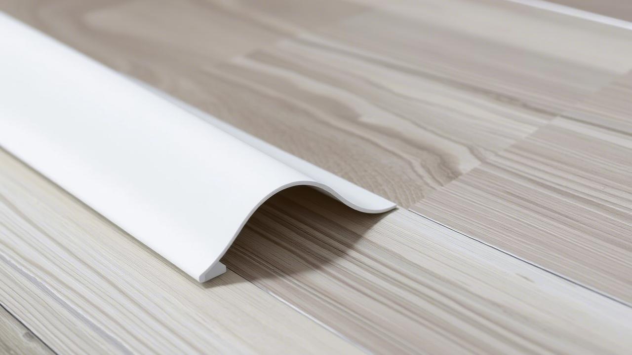 Белый гибкий плинтус