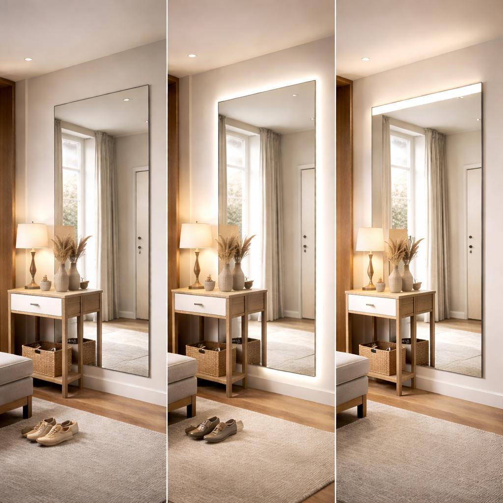 Сценарии подсветки зеркала