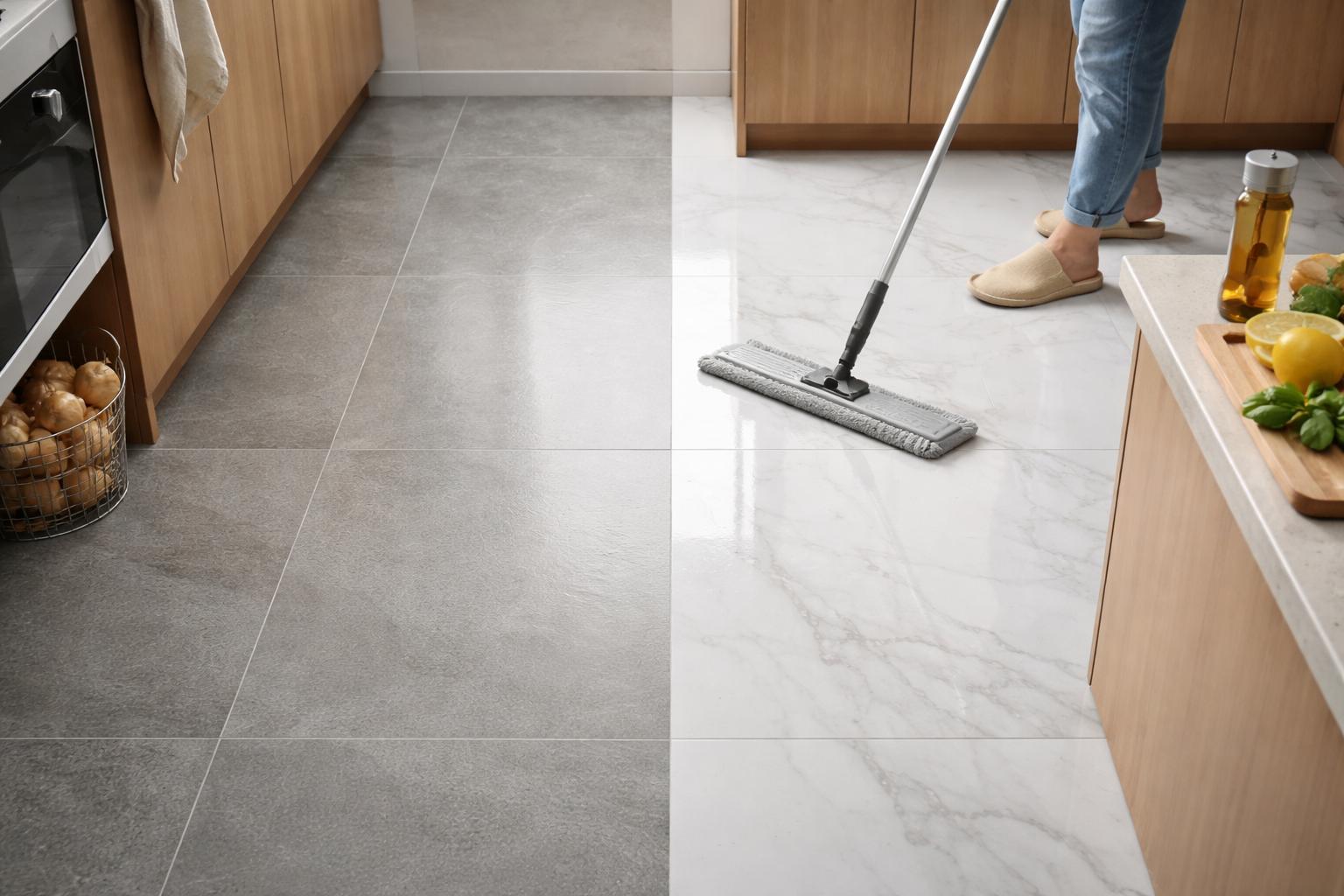 Сравнение глянцевого и матового керамогранита