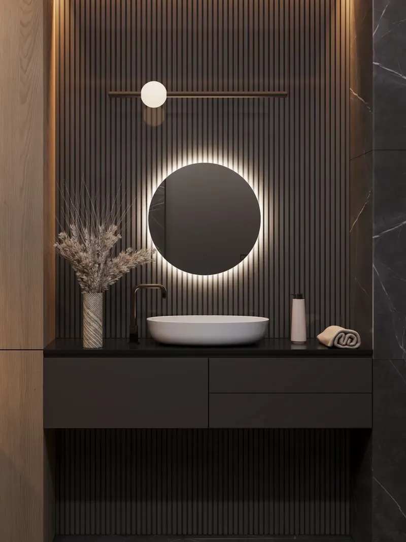 зеркало круглое с подсветкой